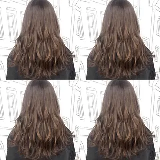 セミロング カラー TOMOKA 艶髪/透明感カラーのヘアスタイル