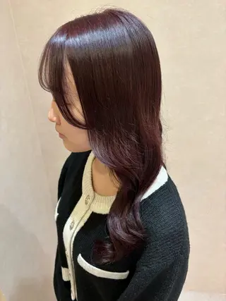 ロング カラー り このヘアスタイル