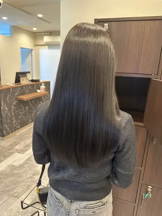 ロング カラー パーマ 髪質改善特化【荻窪】 RYOTOのヘアスタイル