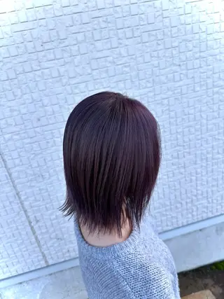 ミディアム カラー 艶髪カラー/髪質改善 細貝 舞利のヘアスタイル