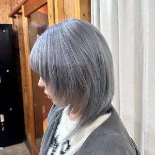 ミディアム ブリーチ屋さん/ブリ ーチ矯正🫧あずみのヘアスタイル