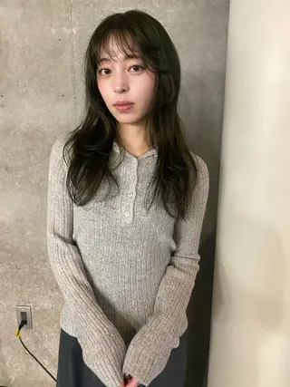 カラー ハセガワ レナのヘアスタイル