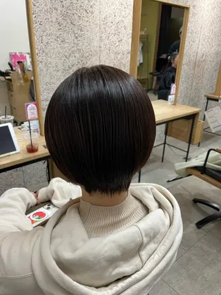 ショート 浅川恵太/縮毛矯正 /ブリーチ縮毛矯正のヘアスタイル