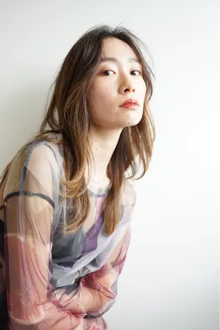 セミロング 江田 智沙穂のヘアスタイル