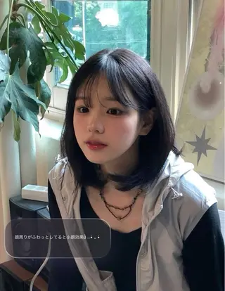 ミディアム 韓国ボブ/ハッシュ カットKIRAのヘアスタイル