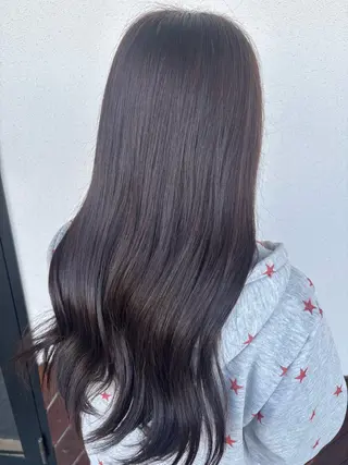 ロング カラー ルプラボウ あいか 韓国ヘア/艶髪のヘアスタイル