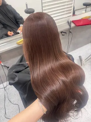 ロング ダブルカラー✨️ 五島桜樫のヘアスタイル
