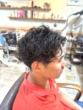 ショート パーマ メンズ 💥桜木町メンズ専門 💥ルキのヘアスタイル