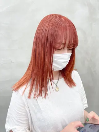 セミロング カラー レイヤーカット 🪩yurikaのヘアスタイル