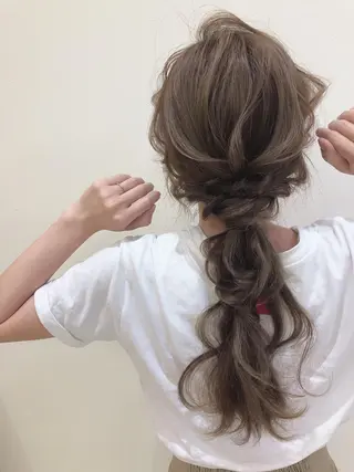 セミロング ヘアアレンジ 縮毛矯正・髪質改善 ❣️三浦正也のヘアスタイル