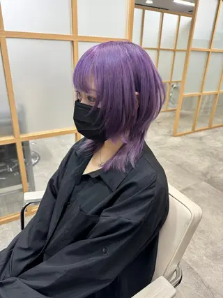 ミディアム カラー ヘアアレンジ S.BLOOM 川崎 翔哉のヘアスタイル