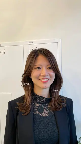 ロング 立野 莉央のヘアスタイル