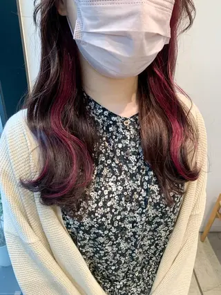 ロング カラー ヘアアレンジ yuka .のヘアスタイル