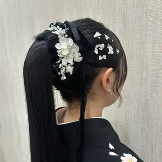 ロング ヘアアレンジ 🫧透け感⋆艶髪💎 山口アヤカのヘアスタイル