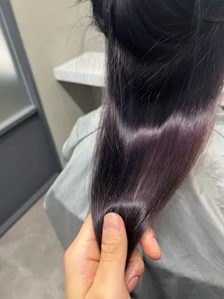 ロング カラー 髪質改善×透明感× 小顔/店長 河井雄貴のヘアスタイル