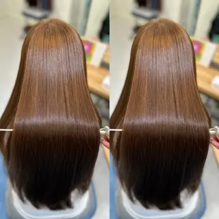 ロング カラー 髪質改善🩵縮毛矯正 代々木/木下のヘアスタイル