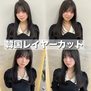ロング 小顔カット🫧 縮毛矯正✨/礼二郎のヘアスタイル