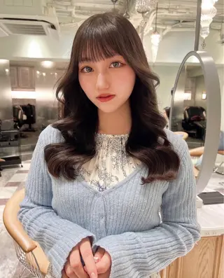 ロング 矢口 明莉のヘアスタイル