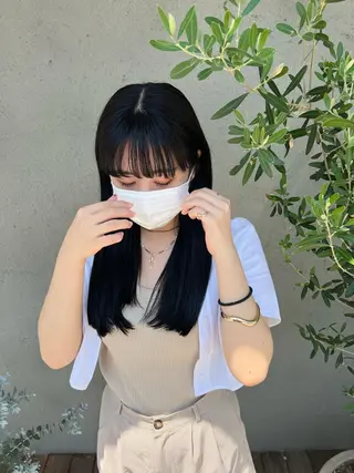ロング カラー 目黒 彩花のヘアスタイル