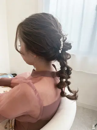 ヘアアレンジ 【岡山/pilina 】白井美緒のヘアスタイル