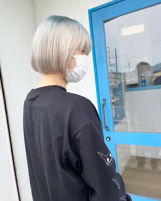 ミディアム メンズ カラー キッズ corazon ブリーチのヘアスタイル