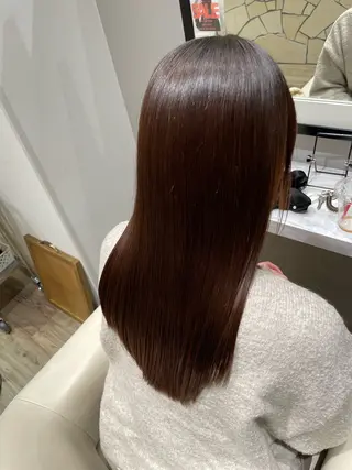 ロング パーマ k-twoたき✨艶感 カラー／美髪矯正のヘアスタイル