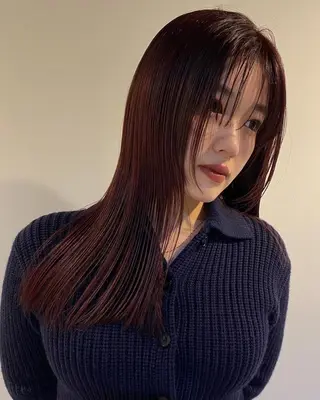 ロング パーマ 似合わせボブ /清水凜のヘアスタイル