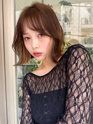 ショート 小顔ボブ jilblanカホのヘアスタイル