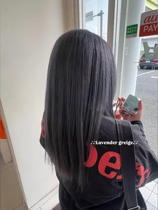 セミロング カラー LiTA 友田未来のヘアスタイル