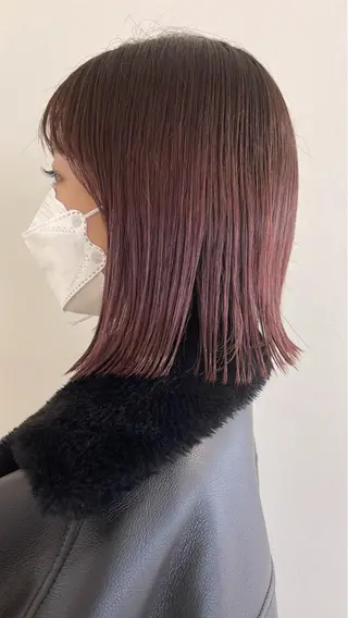 ミディアム カラー oma　袮次金 鈴香のヘアスタイル