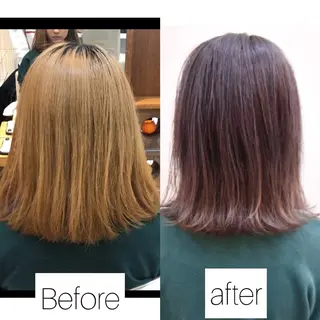 ミディアム カラー ✨髪質改善専門店✨ QOLU✨のヘアスタイル