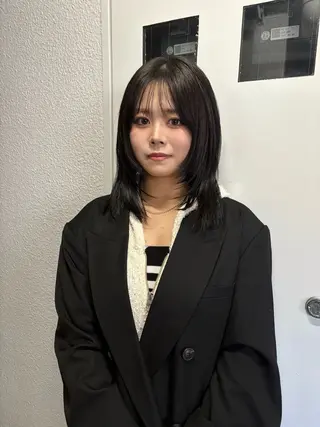 セミロング natsuki /HUIのヘアスタイル
