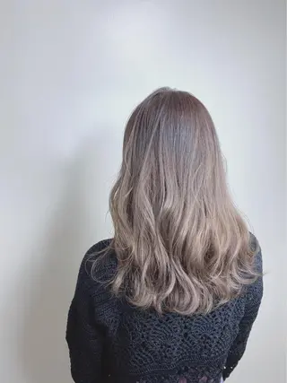 カラー フェザーパーマ/ ダブルカラー/藤田のヘアスタイル