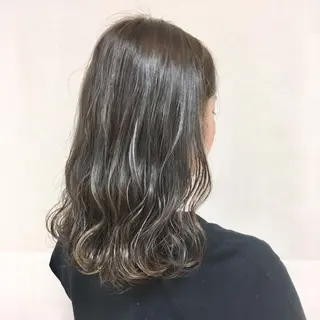 セミロング カラー ヘアアレンジ 【Sweep】おじま のぞみのヘアスタイル