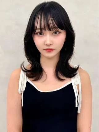ロング 🇰🇷韓国レイヤー ケアカラー／田川佑紀のヘアスタイル