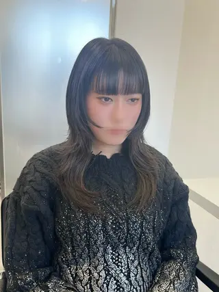 セミロング 韓国レイヤーカット/ chikaのヘアスタイル