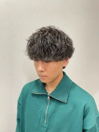 ショート パーマ メンズ SEPHILE所属・メンズ韓国ヘア👹 KAJIのヘアスタイル