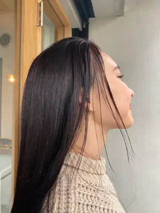 セミロング カラー ヘアアレンジ マツエク・マツパ shoji༄ mikuのヘアスタイル