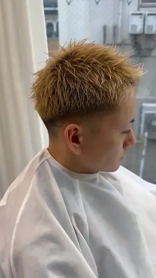 ショート カラー メンズ 近藤 叶大のヘアスタイル