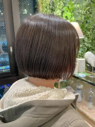 ショート 縮毛矯正 髪質改善 韓国風レイヤー 吉田のヘアスタイル