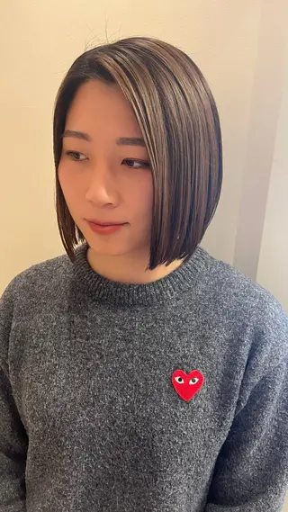ショート 【美ボブ.艶カラー. 梅田茶屋町】midoのヘアスタイル