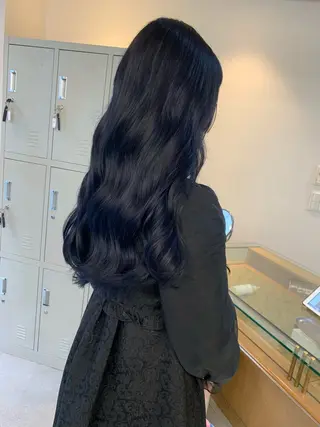 ロング カラー leben serikaのヘアスタイル