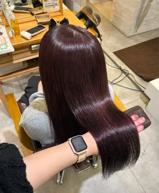 ロング カラー 清家 遥香のヘアスタイル