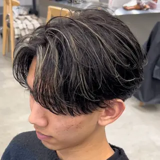 ミディアム カラー ヘアアレンジ メンズ fifth 石川 凪のヘアスタイル