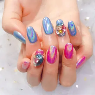 カラー ネイル Q Free nailsのネイルデザイン