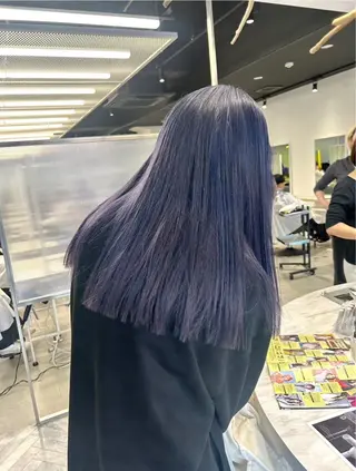 セミロング ARISA︎ メンズハイトーンのヘアスタイル