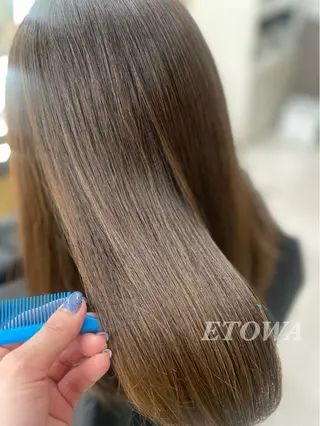 セミロング 𝓝𝓪𝓷𝓪 くびれ/韓国風/新宿のヘアスタイル