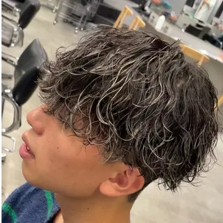 ミディアム カラー ヘアアレンジ メンズ fifth 石川 凪のヘアスタイル