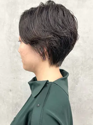 ショート ボブ/ゆるふわ ボブパーマ/とういのヘアスタイル