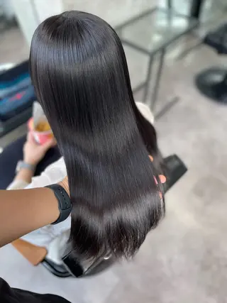 ロング カラー 髪質改善/堀江 ケアカラーtoshiのヘアスタイル